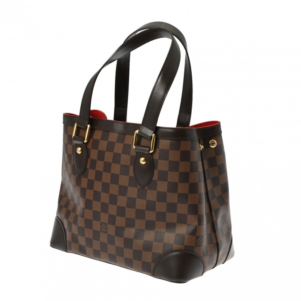 Louis Vuitton Handbag Damier Brown Hampstead Canvas